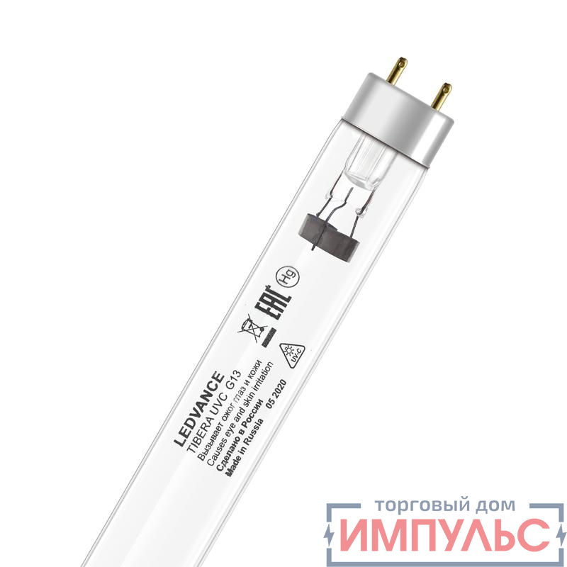 Лампа бактерицидная с УФ-С излучением TIBERA UVC T8 36Вт G13 LEDVANCE 4058075499287