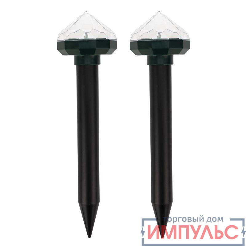 Набор отпугивателей кротов с садовым фонариком (R20х2 кристалл) Rexant 71-0077