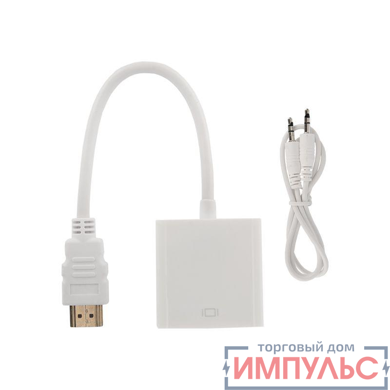 Переходник штекер HDMI - гнездо VGA (провод) + 3.5мм аудио Rexant 17-6936