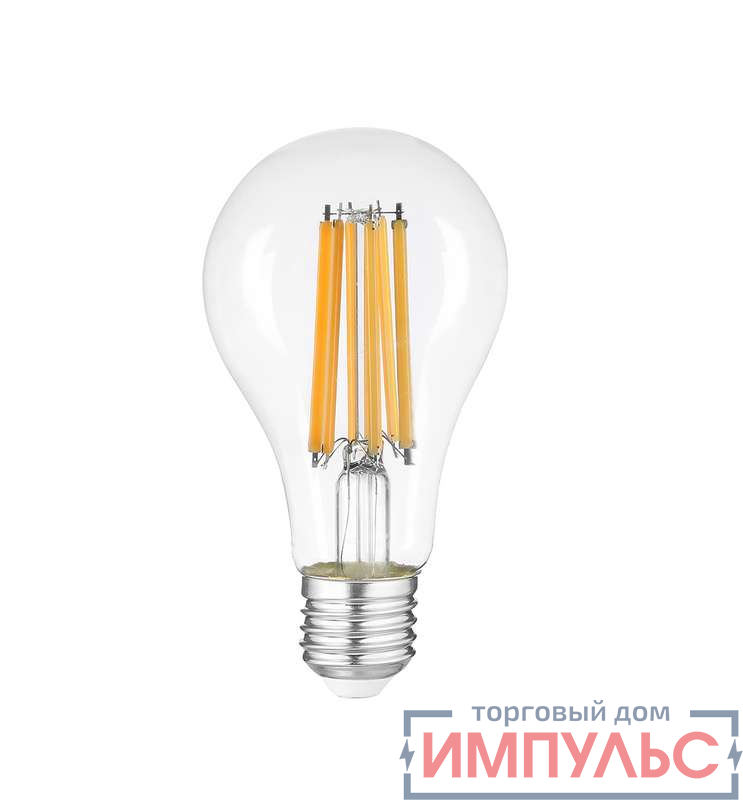 Лампа светодиодная филаментная PLED OMNI 15Вт A65 4000К нейтр. бел. E27 230В/50Гц CL JazzWay 5021969