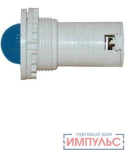 Лампа светодиодная коммутаторная СКЛ-11-С-2-220 220В AC/DC d=27 сила света 20мКд син. Электротехник ET521702