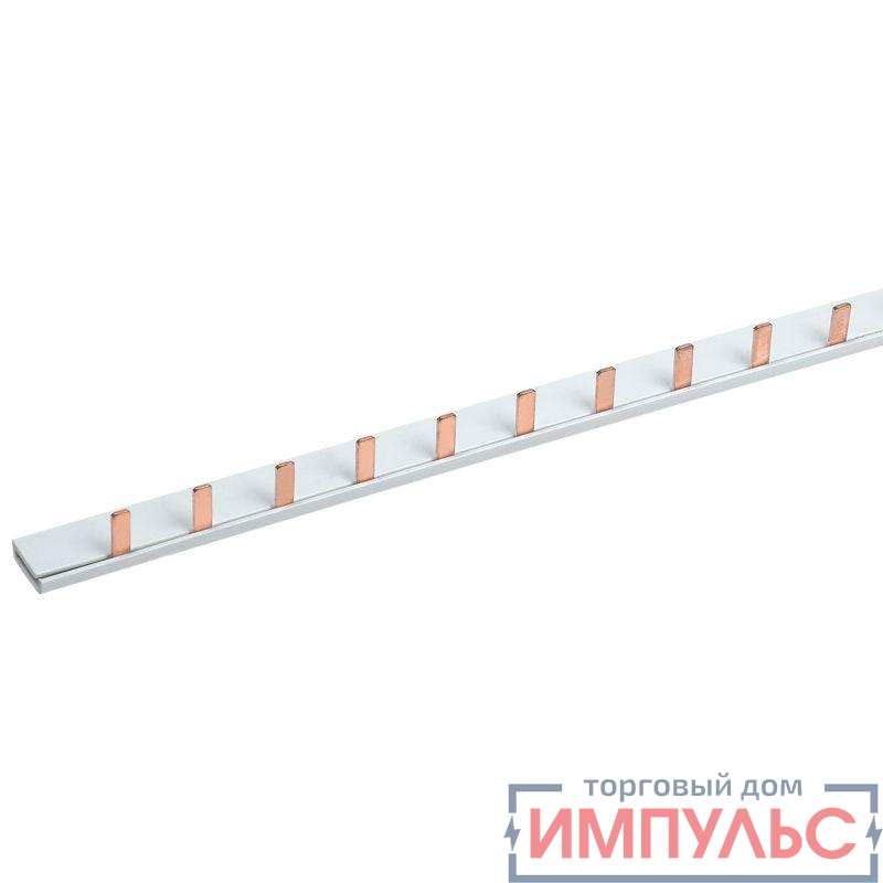 Шина соединительная типа PIN 12 штырей 1Р 63А 22 см (уп.20шт) Rexant 11-2241-1