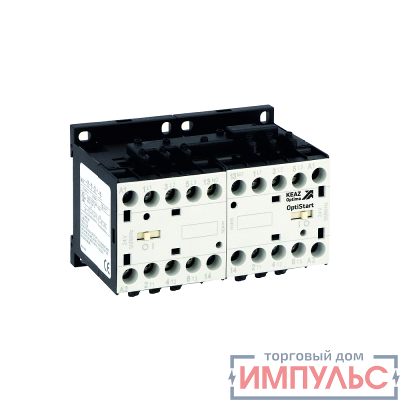 Мини-контактор реверсивный OptiStart K-MCP-12-30-10-A400 с подкл. силовой цепи КЭАЗ 335746