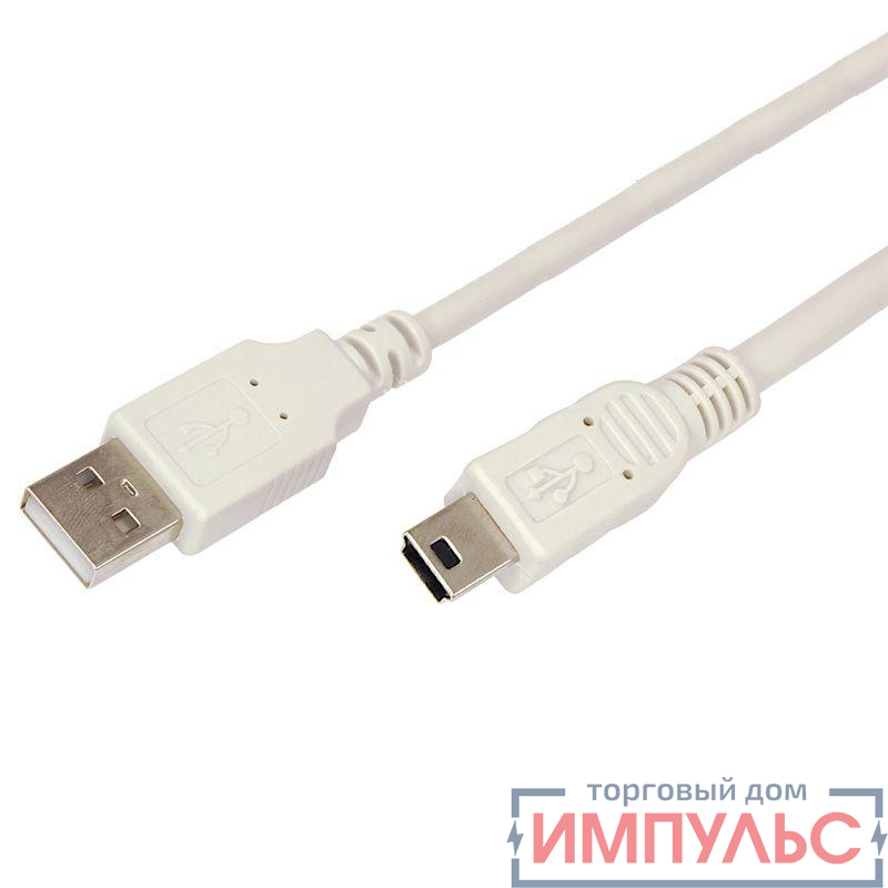 Шнур mini USB (male) - USB-A (male) 3м Rexant 18-1136