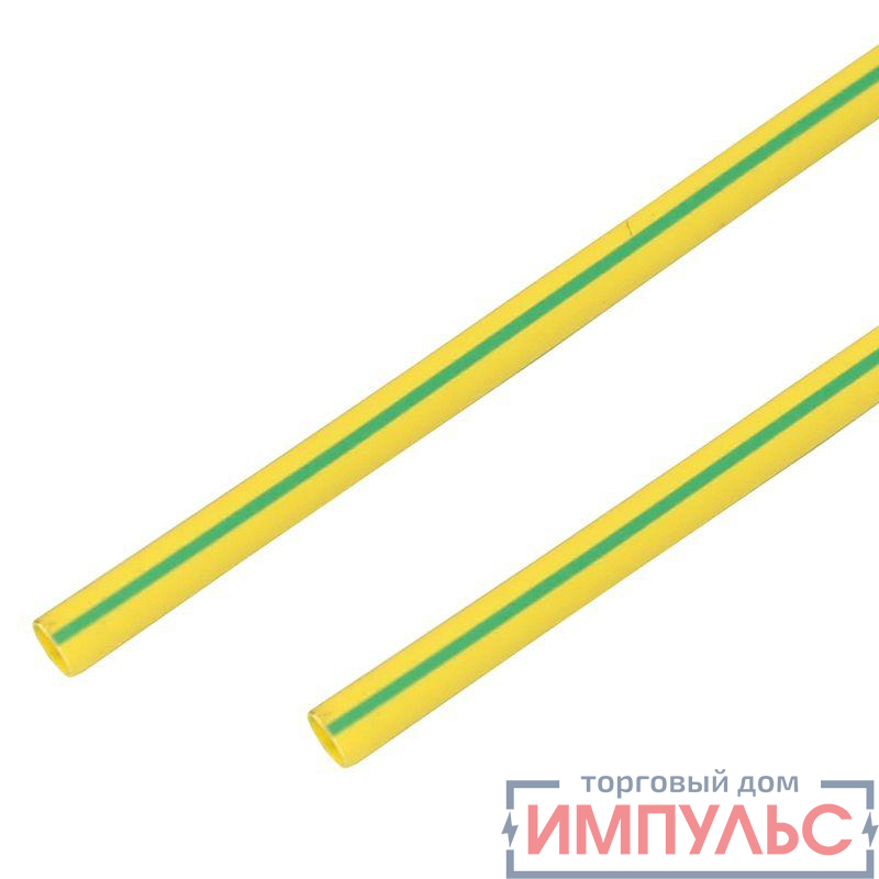 Трубка термоусадочная 8.0/4.0мм желт./зел. 1м (уп.50шт) PROCONNECT 55-0807