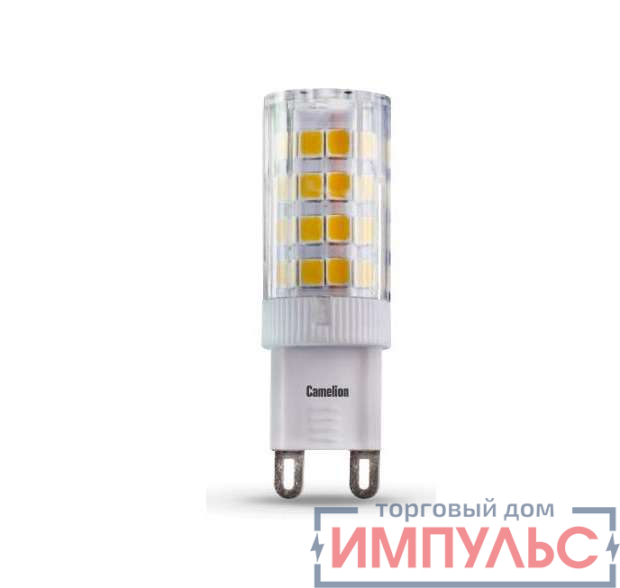 Лампа светодиодная LED4-G9/845/G9 4Вт капсульная 4500К бел. G9 360лм 220В Camelion 12245