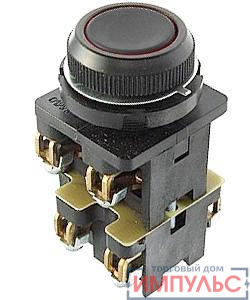 Выключатель кнопочный КЕ-012 У3 исп.1 4з цилиндр IP40 10А 660В черн. Электротехник ET529306