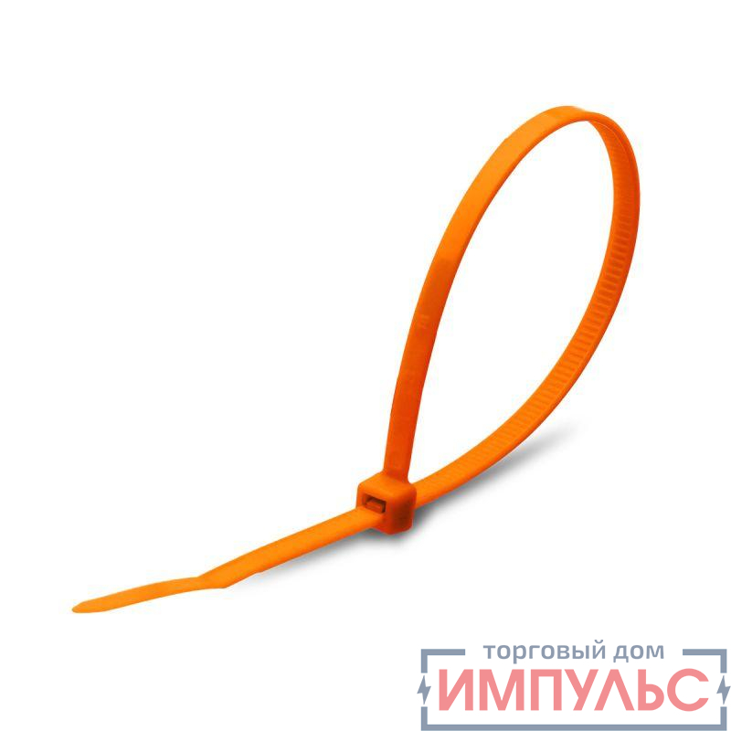 Хомут кабельный КСС "Float" 8х370 оранж. (уп.100 шт) Fortisflex 82028