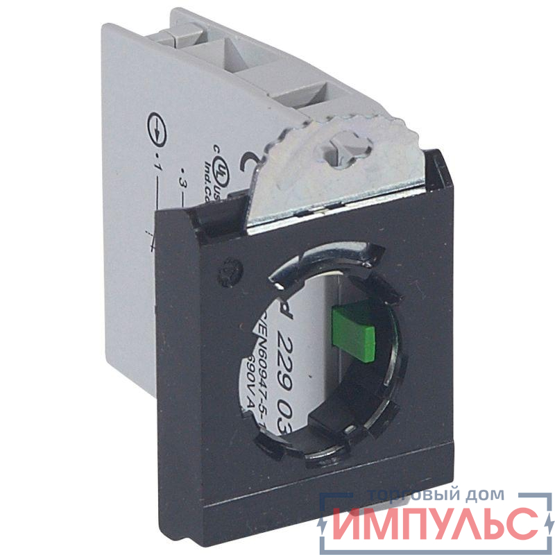 Блок контактов 1HЗ+HO+3п адаптер без инд. под винт Leg 022965