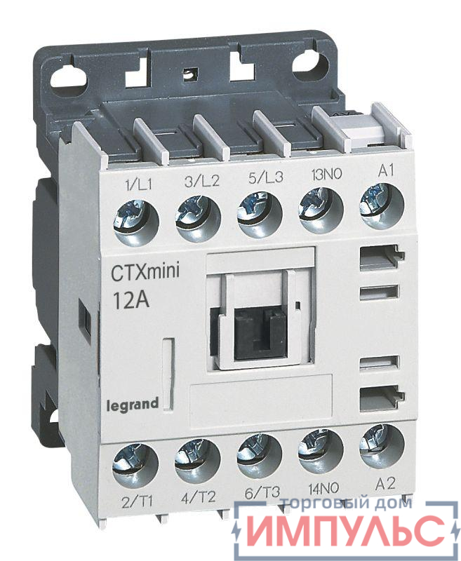Мини-контактор CTX3 3п 12А кат. 415В AC 1НО Leg 417049