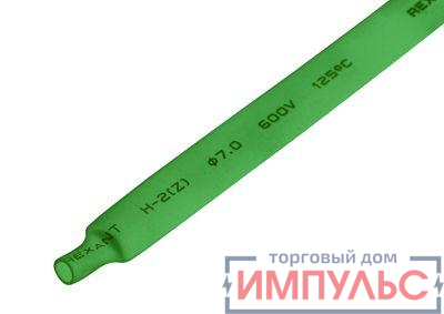 Трубка термоусадочная 7.0/3.5 1м зел. REXANT 20-7003 0
