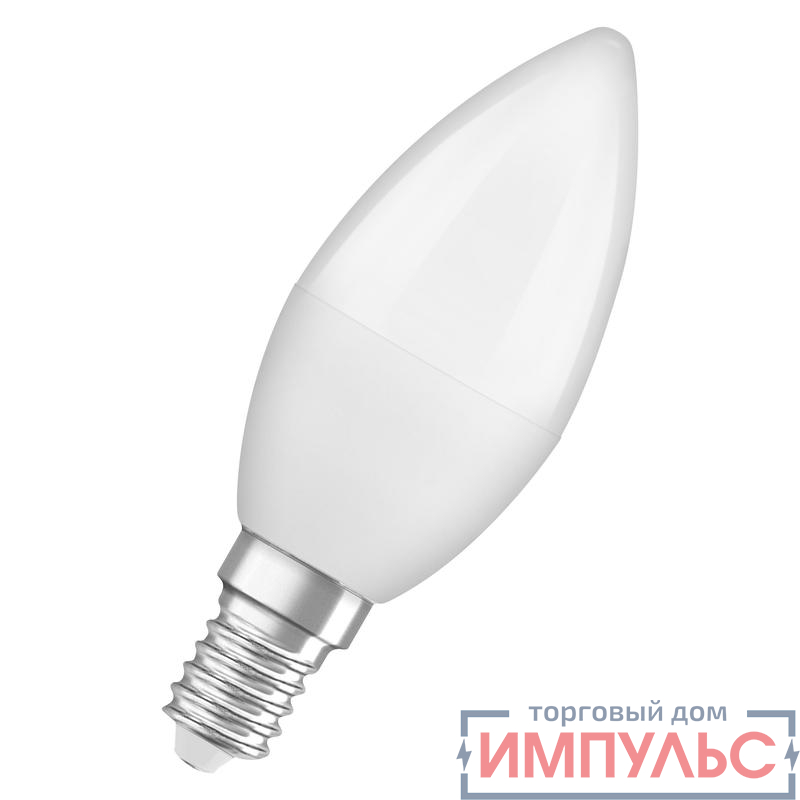 Лампа светодиодная LED Antibacterial 7.5Вт B свеча матовая 4000К нейтр. бел. E14 806лм 220-240В угол пучка 220град. бактерицидн. покрыт. (замена 75Вт) OSRAM 4058075561557