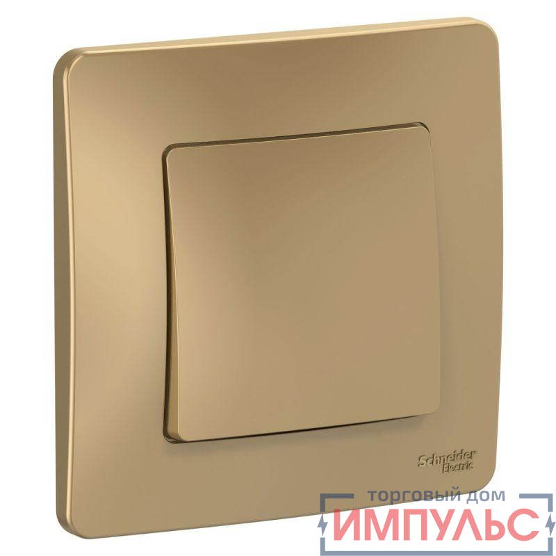 Переключатель проходной 1-кл. СП Blanca 10А IP20 (сх. 6) 250В титан SE BLNVS010604