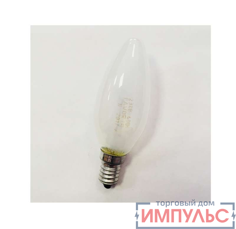 Лампа накаливания ДСМТ 230-60Вт E14 (100) Favor 8109018