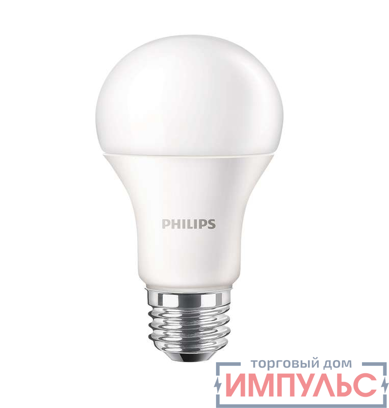 Лампа светодиодная LEDBulb 10Вт E27 6500К 230В A60 RCA EcoHome грушевидная Philips 929001954807