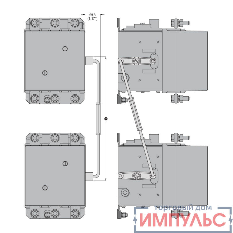 Блокировка OptiStart K-FX-3566 механическая вертикальная для F-250…F-1000 КЭАЗ 335413