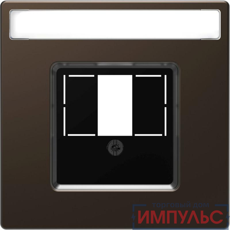 Накладка центральная Merten D-Life для TAE/Audio/USB SD мокко SchE MTN4250-6052