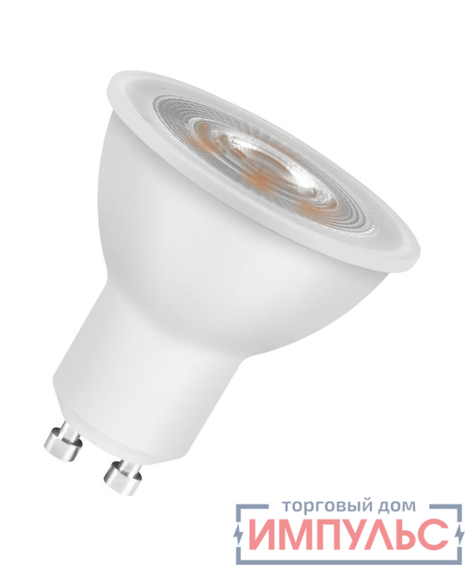 Лампа светодиодная LED STAR PAR16 5Вт (замена 50Вт) тепл. бел. GU10 OSRAM 4058075403376