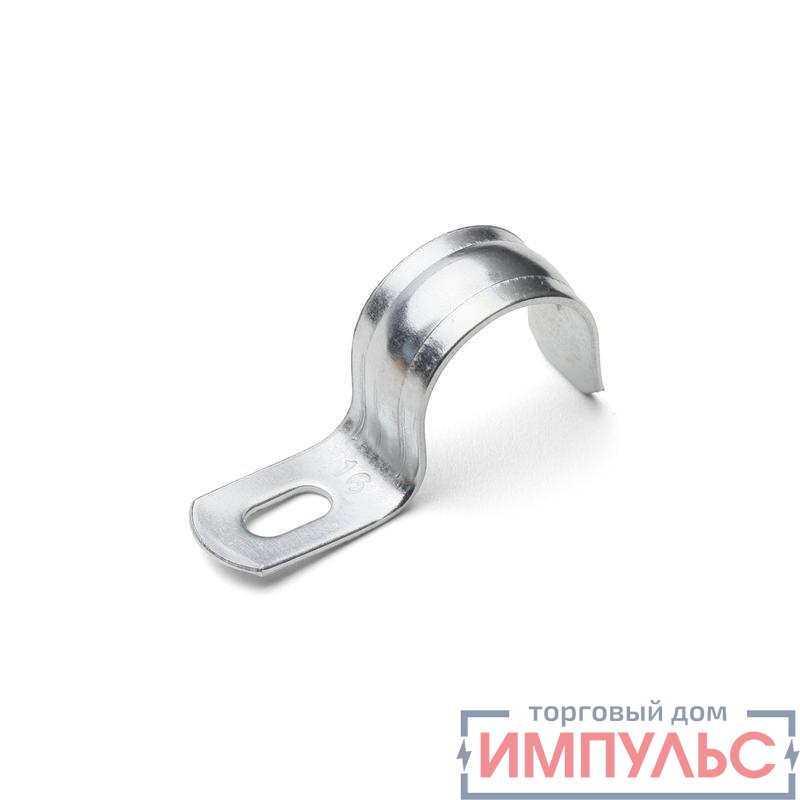 Скоба крепежная однолапковая СМО d14-15мм метал. оцинк. (уп.100шт) Fortisflex 47422
