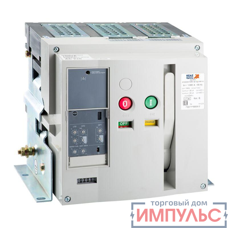 Выключатель автоматический OptiMat A-1600-S2-3P-85-F-MR7.0-B-C2200-M2-P00-S1-06 КЭАЗ 309397
