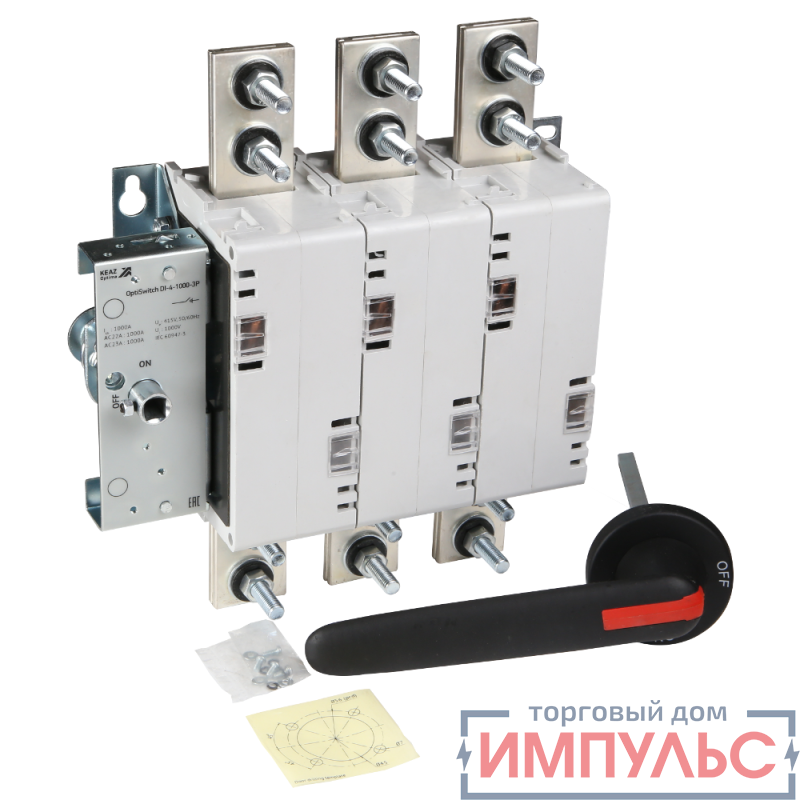 Выключатель нагрузки OptiSwitch DI-4-1000-3P КЭАЗ 274892