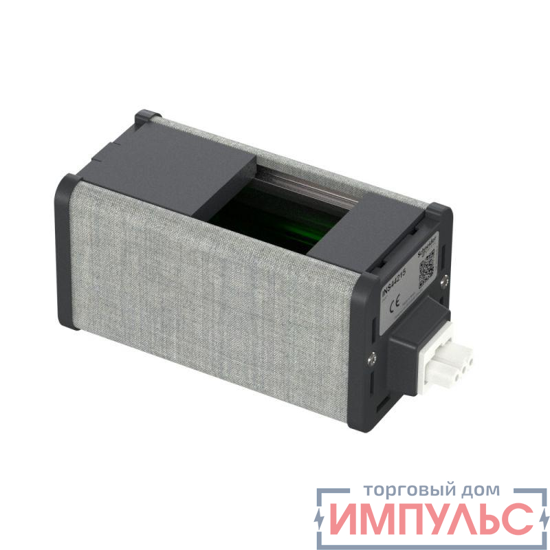 Блок Unica System+ пустой для VDI (45х45) антрацит/сер. ткань SchE INS44215