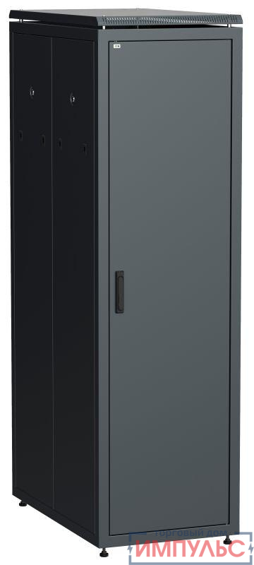 Шкаф сетевой 19дюйм  LINEA N 38U 600х1000мм металлическая передняя дверь черн. ITK LN05-38U61-M