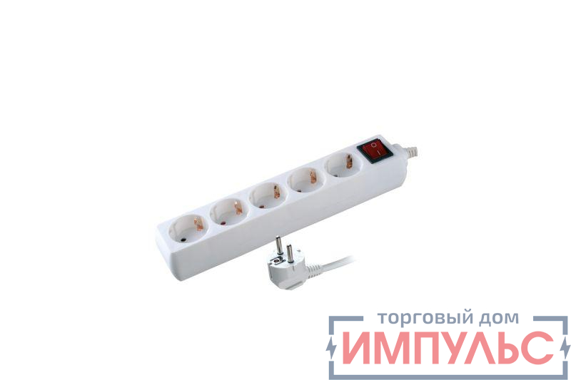 Удлинитель 5х1.5м с заземл. 16А IP20 S 5х1.5-ZDV 3.5кВт с выкл. Volsten 9330