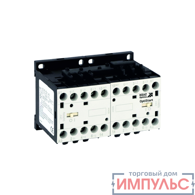 Мини-контактор реверсивный OptiStart K-MCP-12-30-10-D012 с подкл. силовой цепи КЭАЗ 335747