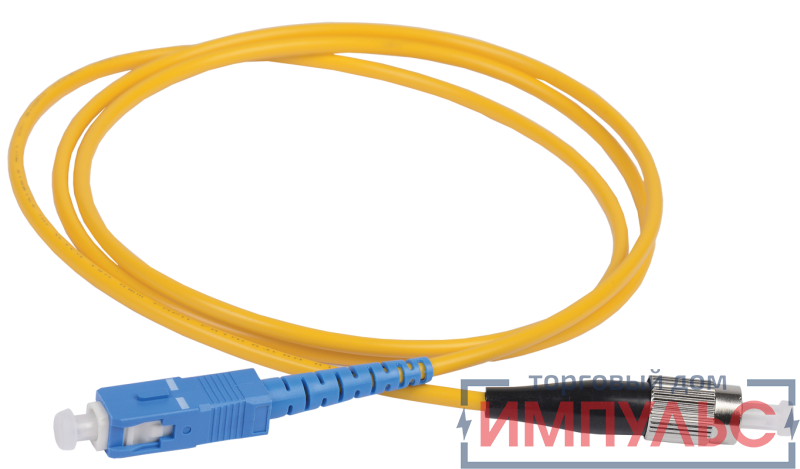 Патч-корд оптический коммутационный переходной для одномодового кабеля (SM); 9/125 (OS2); SC/UPC-FC/UPC (Simplex) (дл.25м) ITK FPC09-SCU-FCU-C1L-25M