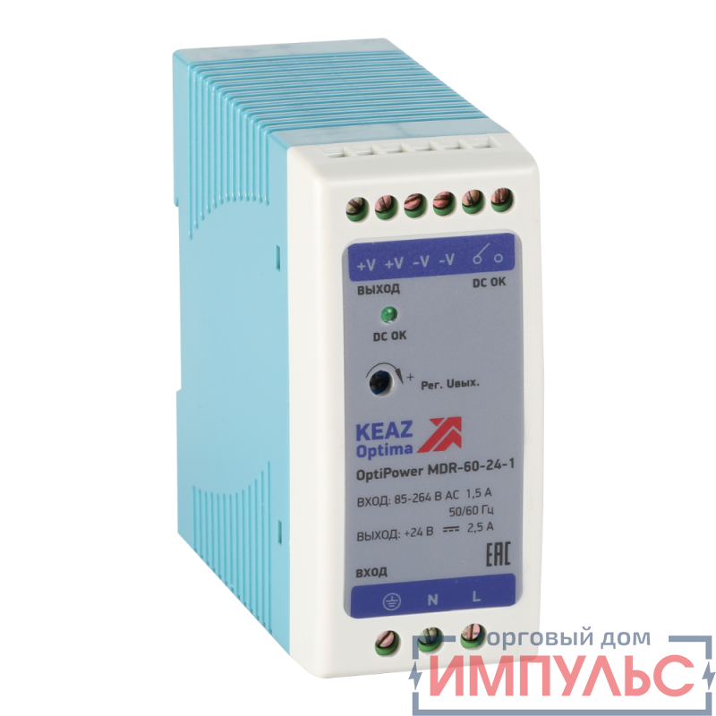 Блок питания OptiPower MDR-60-24-1 КЭАЗ 284541