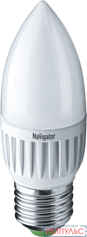Лампа светодиодная 94 483 NLL-P-C37-5-230-4K-E27-FR 5Вт свеча 4000К нейтр. бел. E27 370лм 176-264В Navigator 94483