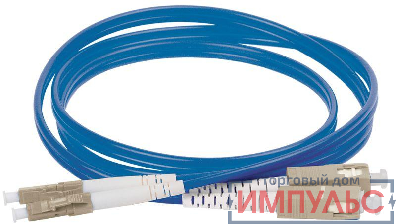 Патч-корд оптический коммутационный соединительный для многомодового кабеля (MM); 50/125 (OM4); LC/UPC-SC/UPC (Duplex) (дл.30м) ITK FPC5004-LCU-SCU-C2L-30M