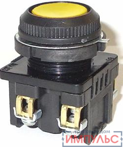 Выключатель кнопочный КЕ-181 У2 исп.1 2з цилиндр IP54 10А 660В желт. Электротехник ET163857