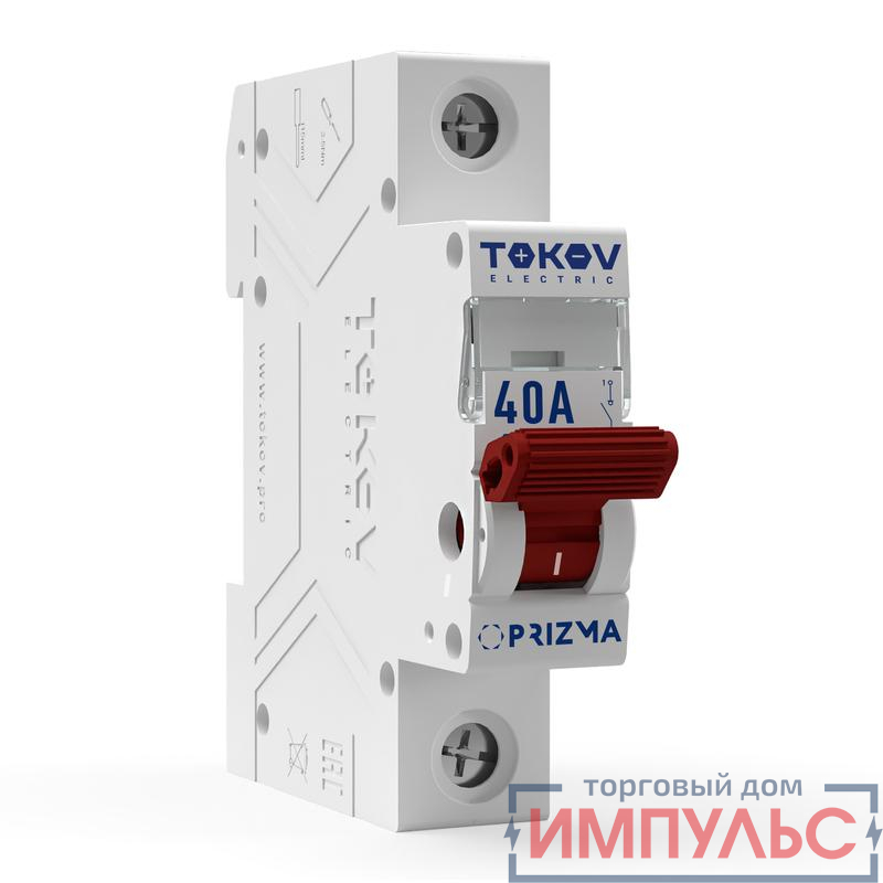 Выключатель нагрузки модульный 1П 40А TOKOV Electric TKE-PZ60-MDSI-1-40