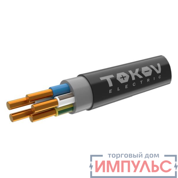 Кабель TOKOV ELECTRIC ППГнг(А)-HF 5х2.5 ОК (N PE) 0.66кВ (м) ТХМ00409123