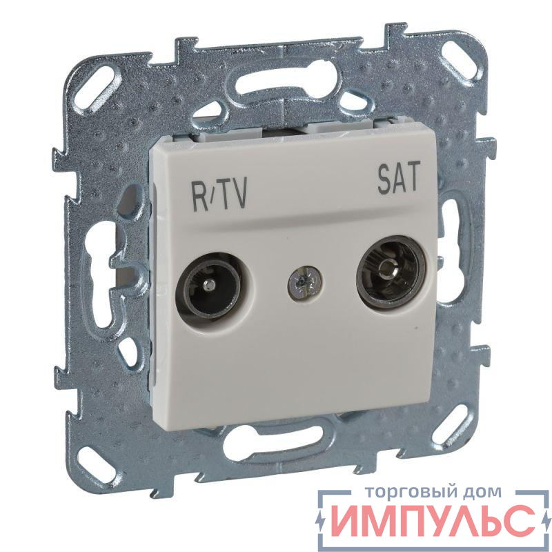 Механизм розетки R-TV-SAT 1-м СП Unica беж. SchE MGU5.454.25ZD