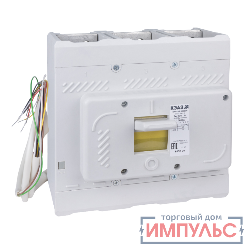 Выключатель автоматический ВА57-39-341210 500А 1600 690AC HP230AC/220DC УХЛ3 КЭАЗ 300763