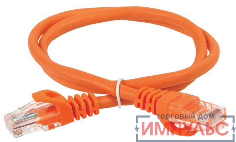 Патч-корд кат.5E UTP PVC 15м оранж. ITK PC07-C5EU-15M