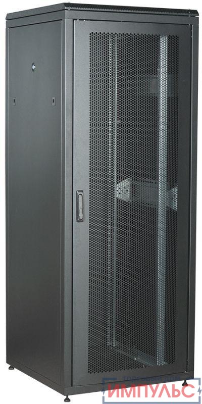 Шкаф сетевой LINEA N 47U 800х800мм перф. передняя дверь задняя металлическая черн. ITK LN05-47U88-PM