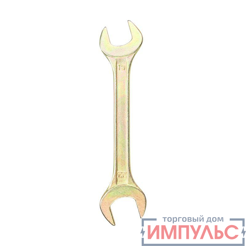 Ключ рожковый 19х22мм желт. цинк Rexant 12-5831-2