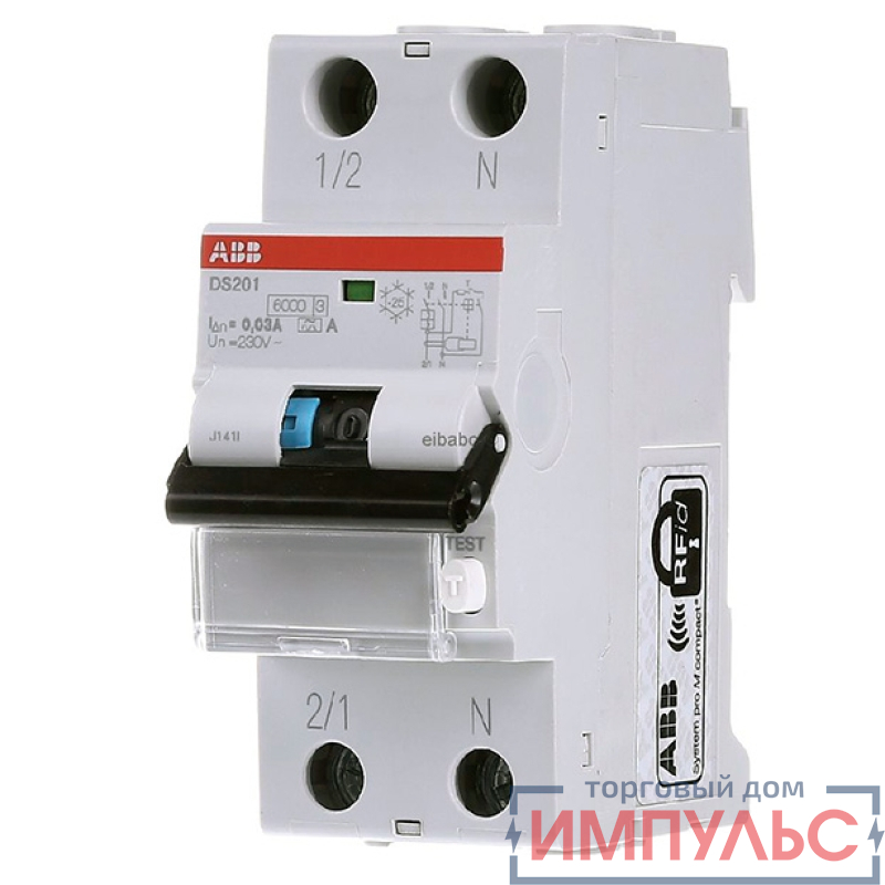 DS201 C40 AC30 Автоматический выключатель дифференциального тока 2CSR255040R1404
