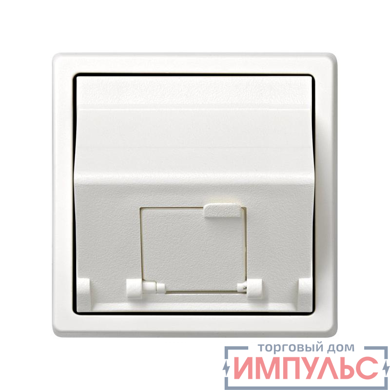 Адаптер на 1 RJ45(12) коннектор 75528; 75540; 75541; 75544-39 наклонный Simon73 Loft бел. 73085-60