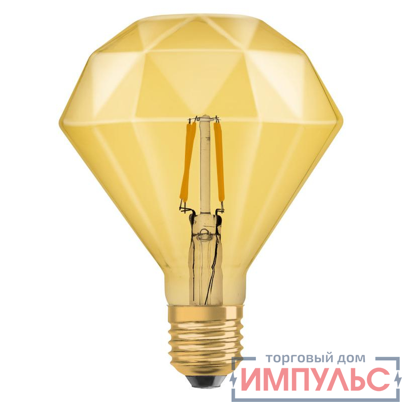 Лампа светодиодная филаментная 1906LED DIAMD 4.5W/825 FIL E27 230В OSRAM 4058075091955