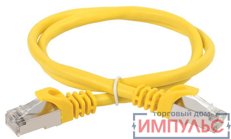 Патч-корд кат.6 FTP PVC 10м желт. ITK PC05-C6F-10M