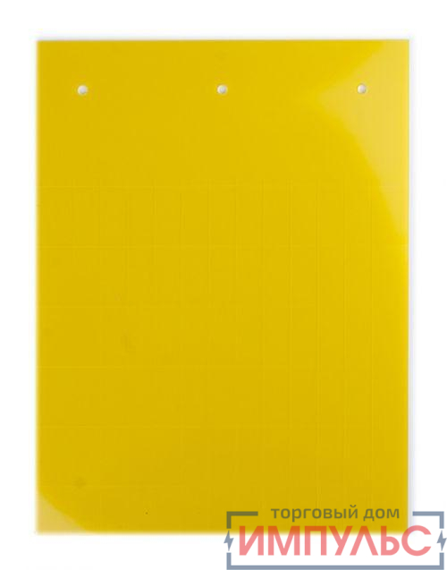 Табличка полужесткая клейкое основание ПВХ-0.5 желт. (уп.50шт) DKC TAS209AY