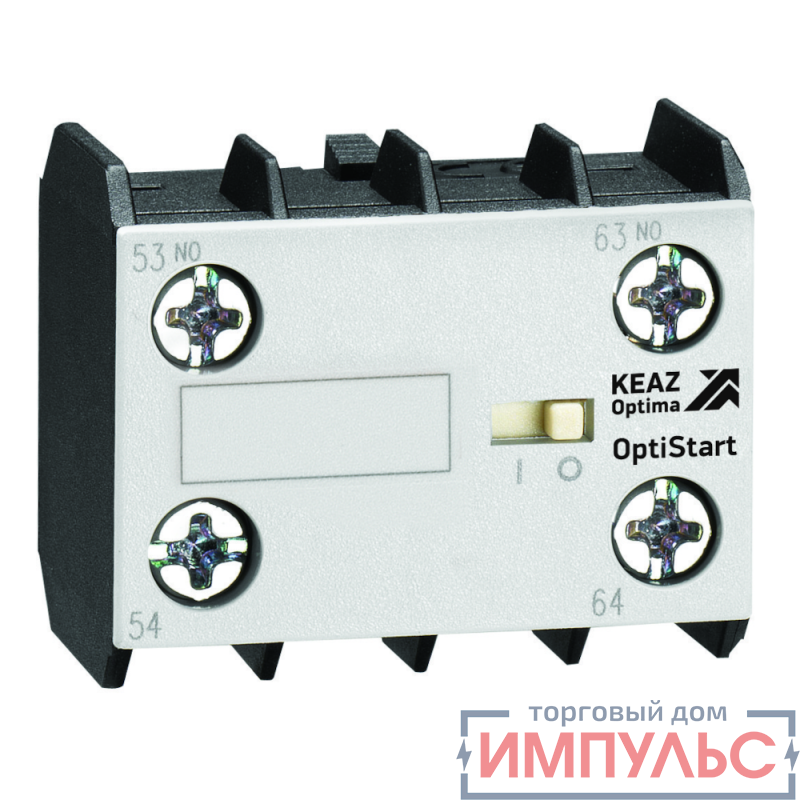 Блок контактный OptiStart K-MX-1020 фронтал. 2НО для мини-контакторов M КЭАЗ 335854