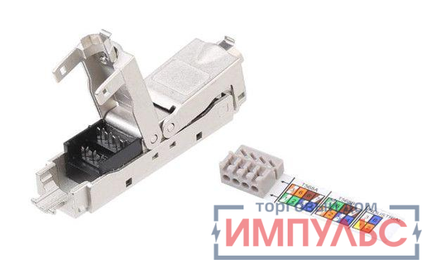 Адаптер проходной (coupler) IDC кат.6 полный экран CA3-IDC-C6-SH-F-SL Hyperline 431372