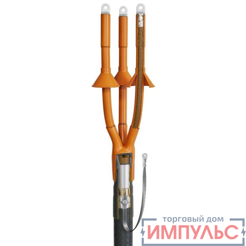 Муфта кабельная концевая 10кВ 3КНТп-10-70/120 КВТ 50354
