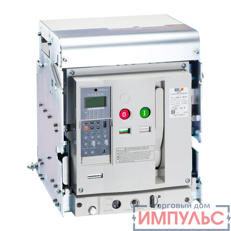 Выключатель автоматический OptiMat A-4000-S4-3P-100-D-MR8.0-BH-C2220-M2-P03-S1-06 КЭАЗ 340200